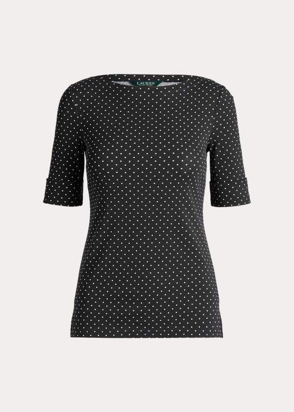 Top Ralph Lauren Polka-Dot Algodão-Blend Mulher 21837-EGTD